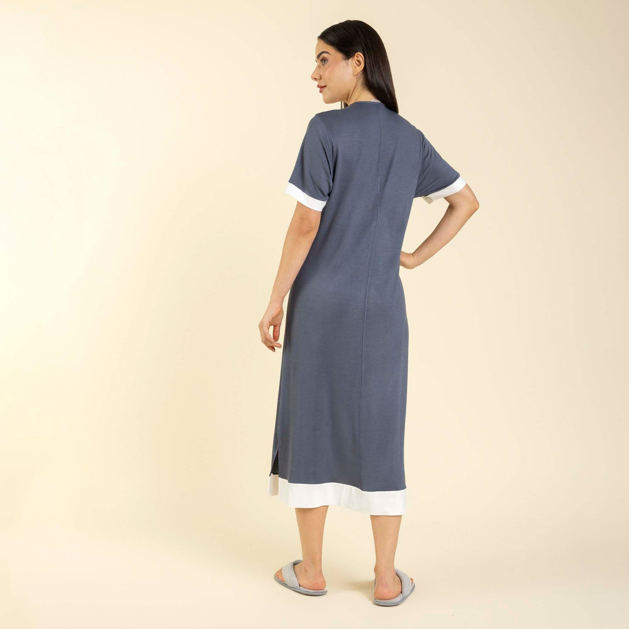 Kaftan Feminino Midi Tricot Heavy Cromo