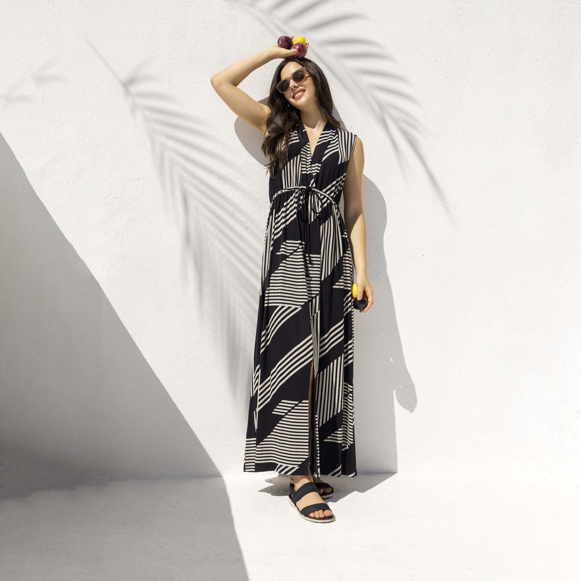 Kaftan Feminino Longo Rongeant Authentic Preto