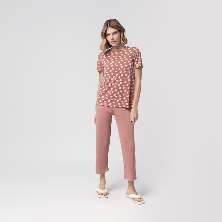 Pijama Feminino Capri Pearl