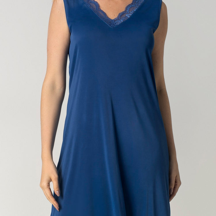Camisola Midi Regata Azul Atalaia com Renda