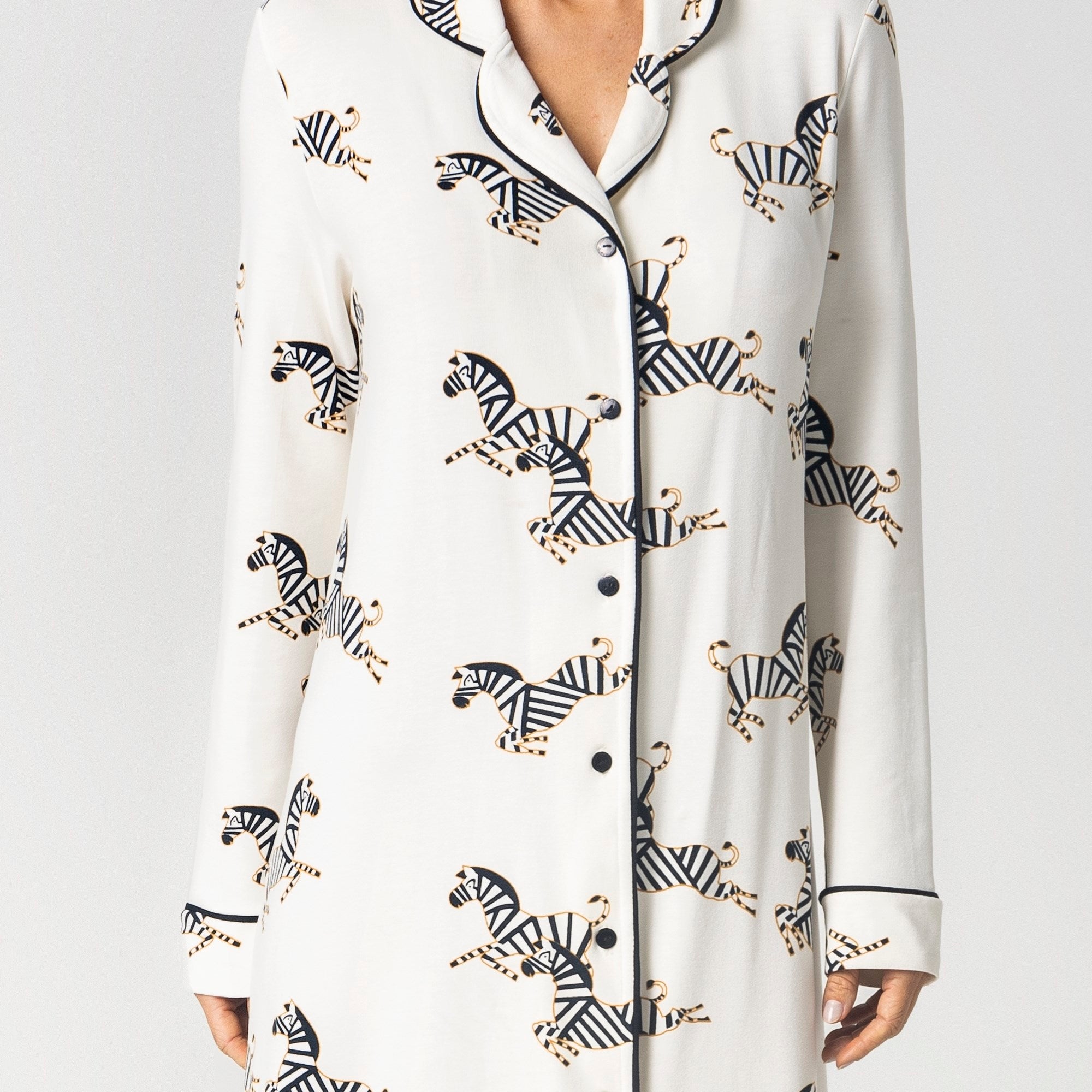 Camisão Feminino Manga Longa Zebra