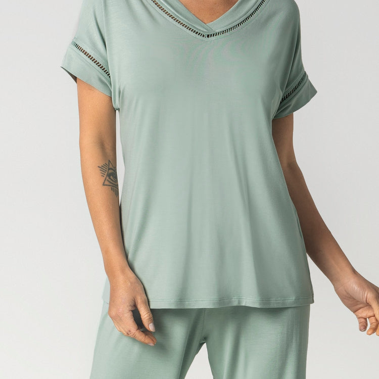 Pijama Feminino Capri Verde Alecrim