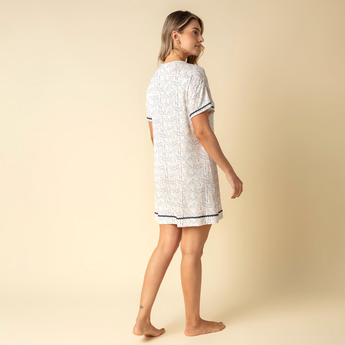 Camisão Feminino Curto Dachshund