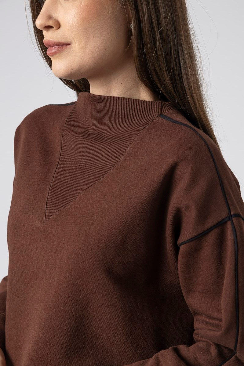 Conjunto Balance Style Moletom Coffee