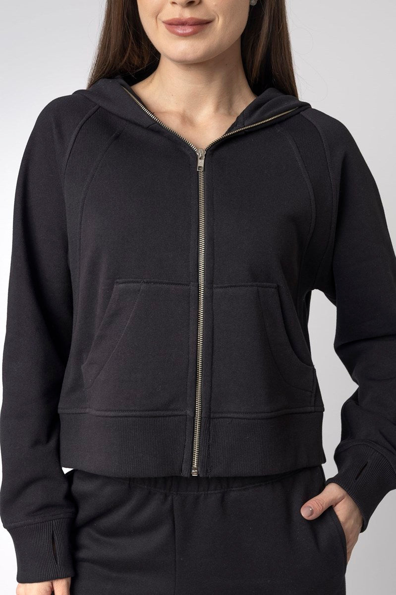 Conjunto Balance Moletom Preto com Zíper