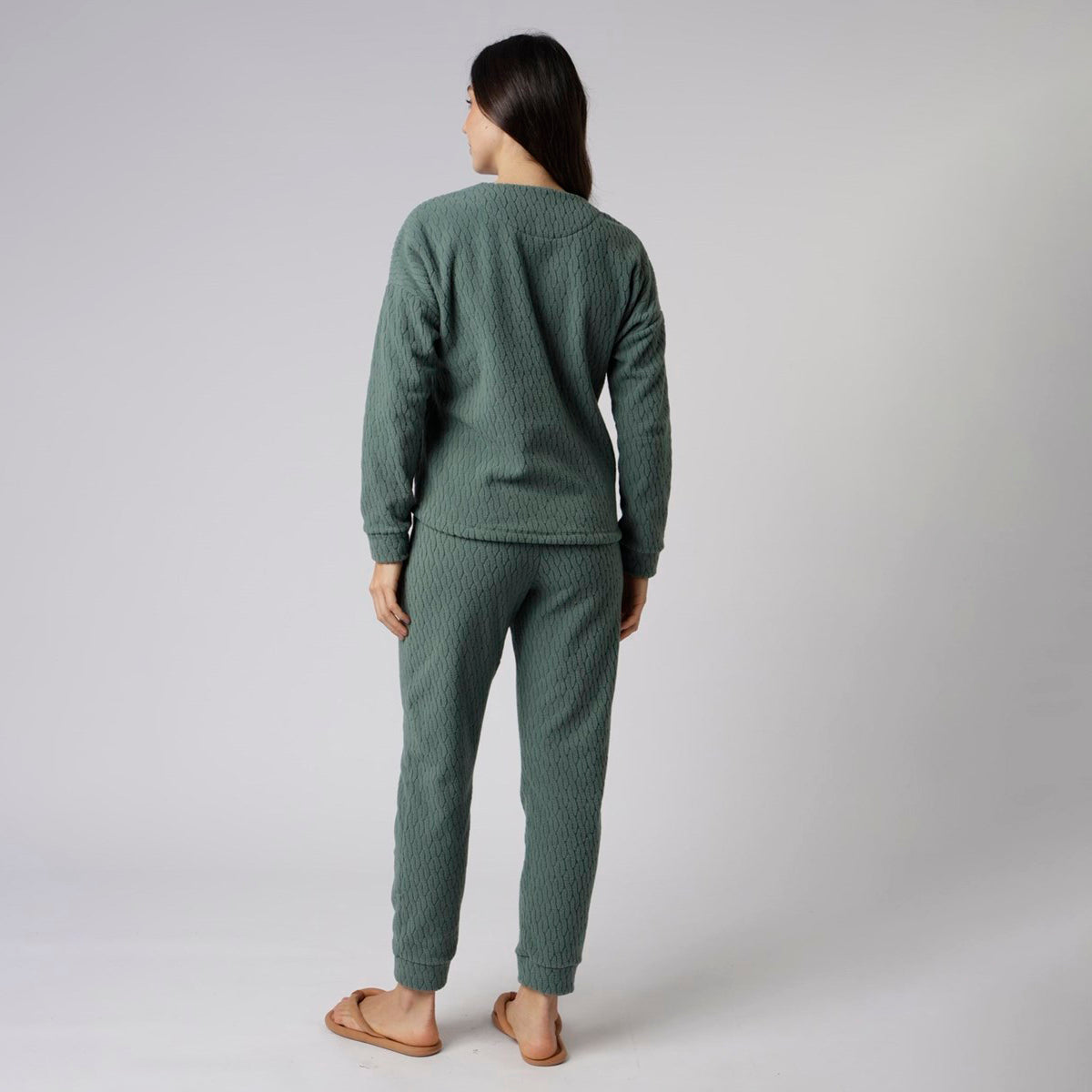 Pijama Feminino Longo Soft Verde