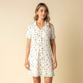 Camisão Feminino Curto Aberto Abu Dhabi