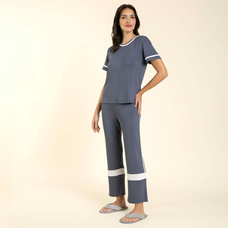 Pijama Feminino Capri Tricot Heavy Cromo