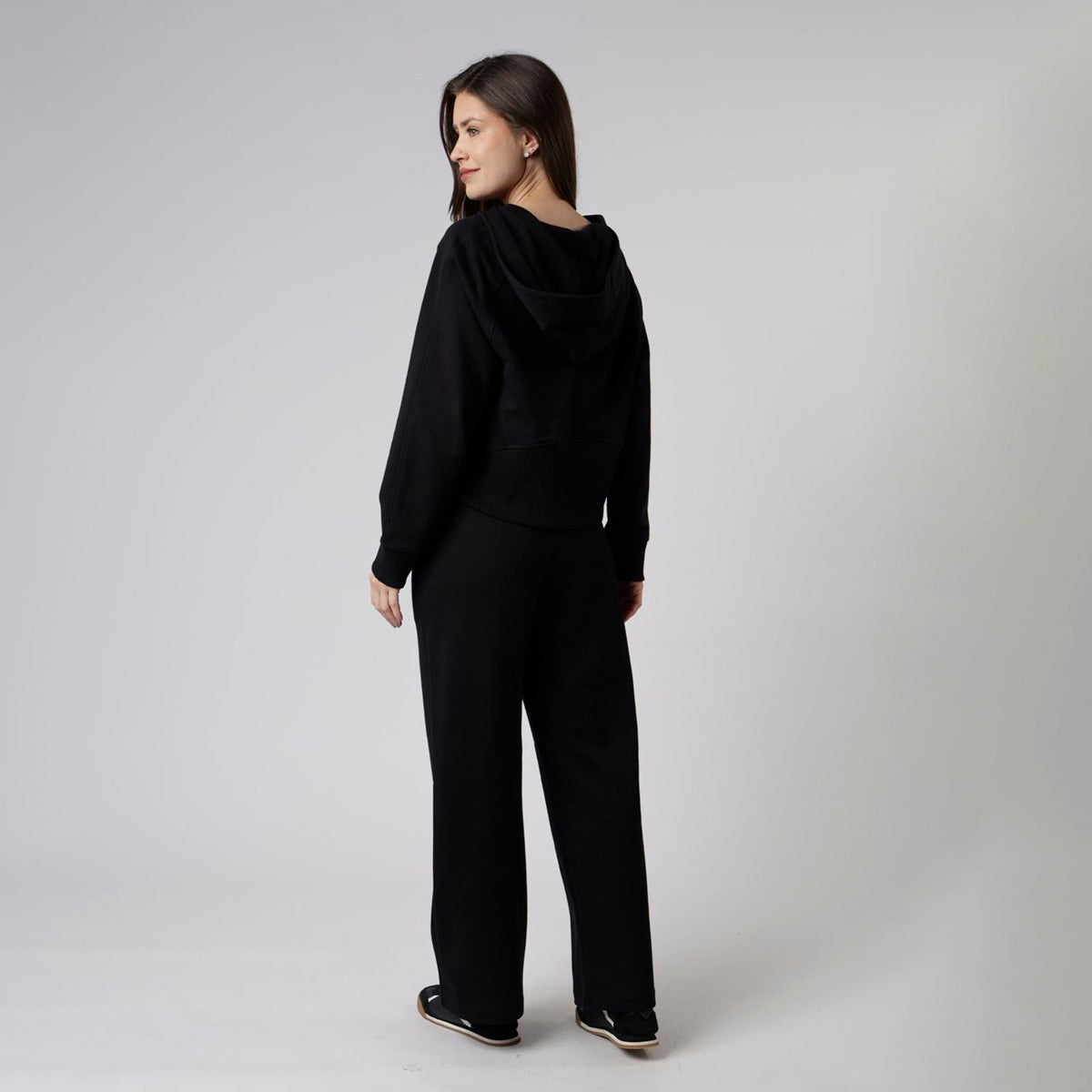 Conjunto Balance Moletom Preto com Zíper
