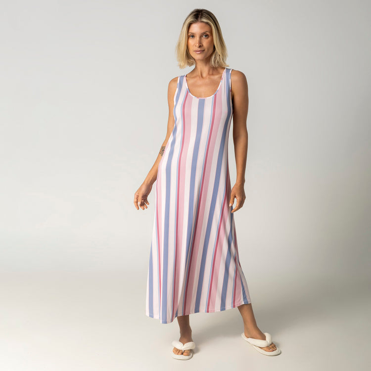 Camisola Regata Midi Stripe Mix