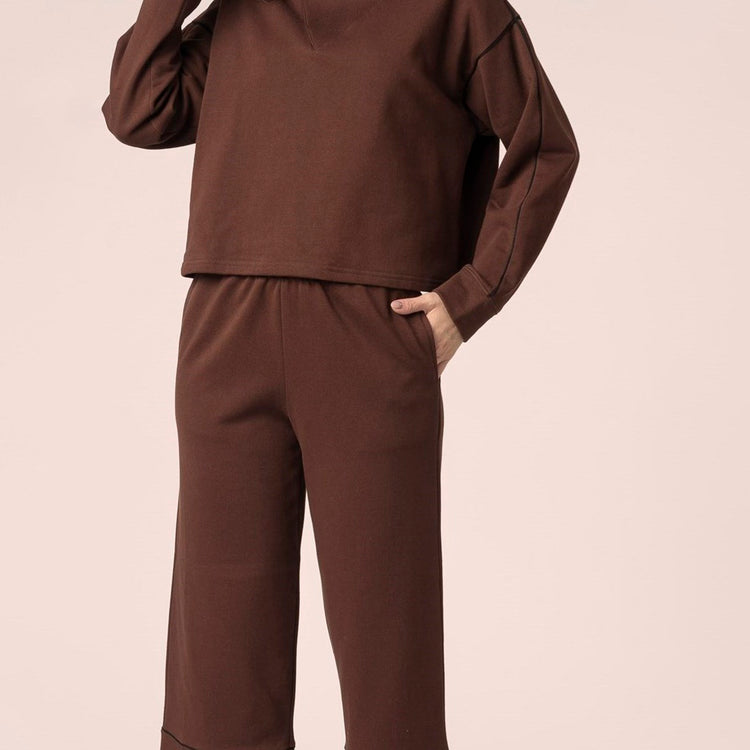 Conjunto Balance Style Moletom Coffee