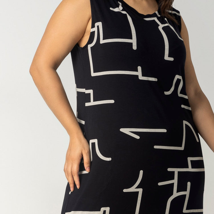 Camisola Longa Plus Size Modernique Preto