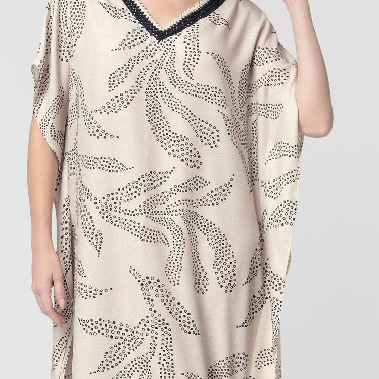 Kaftan Feminino Midi Echo com Fenda
