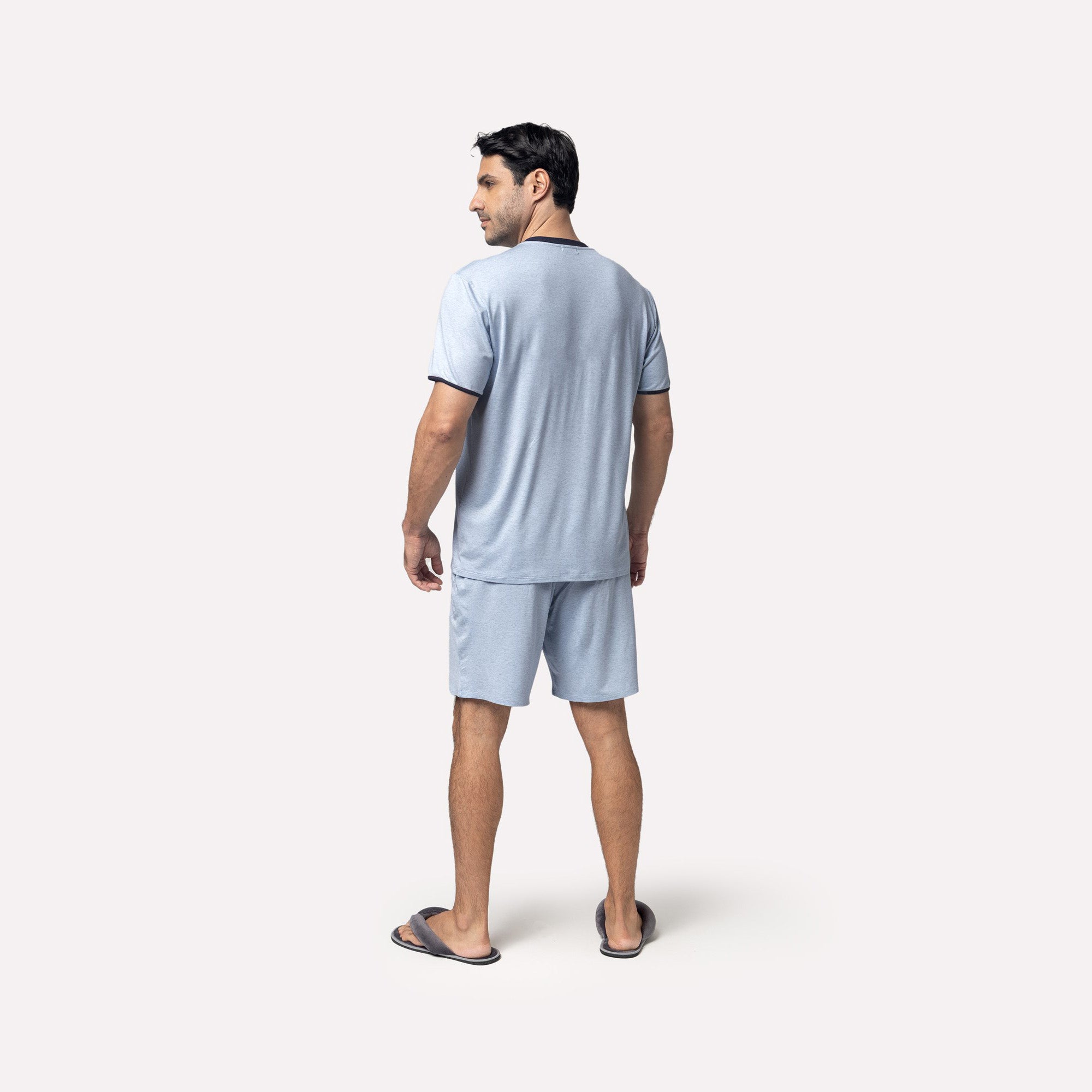 Pijama Masculino Curto Azul Tranquilus