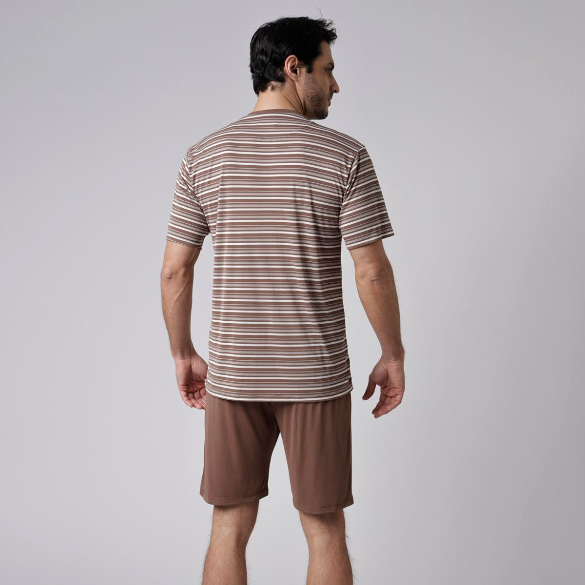 Pijama Masculino Curto Listrado Choco