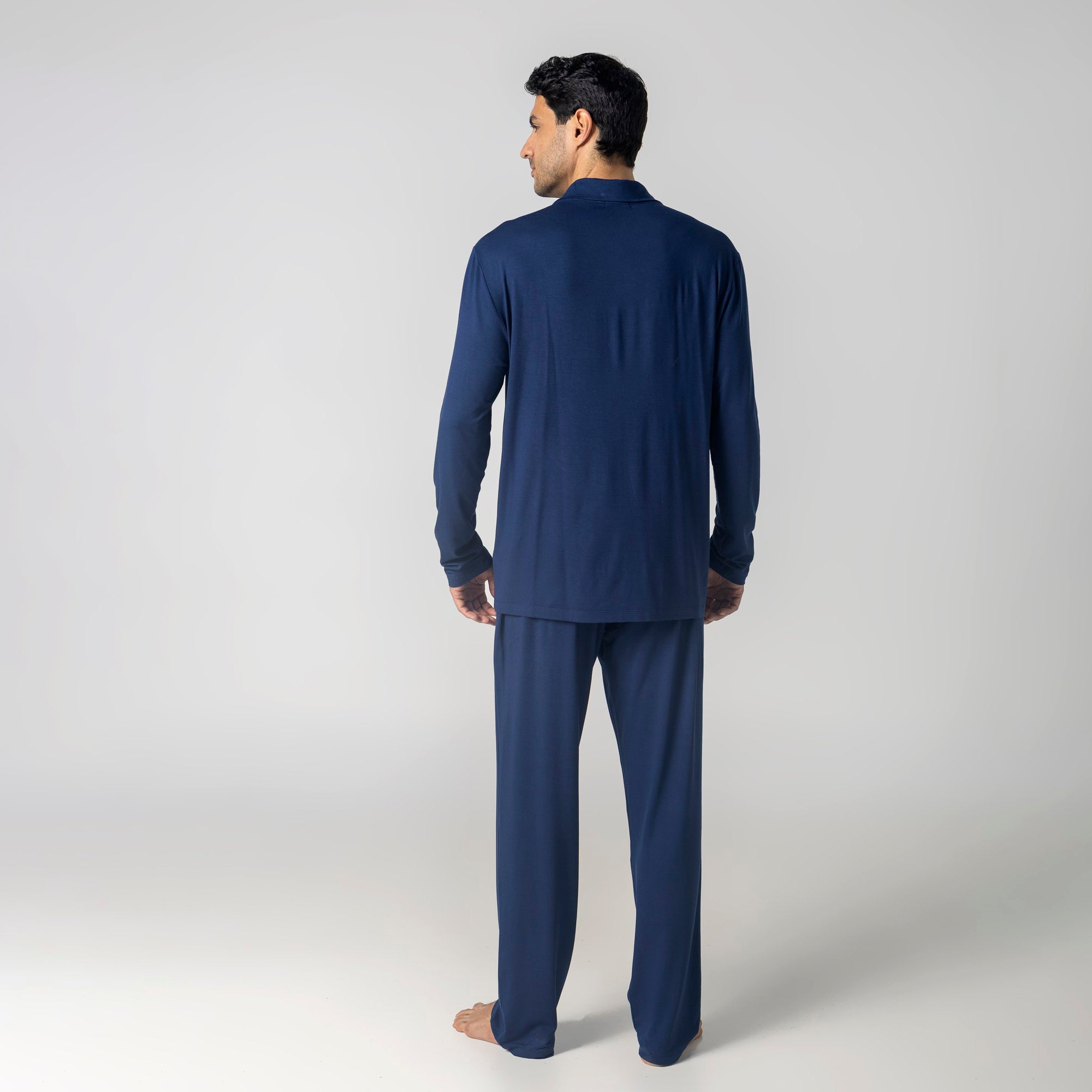 Pijama Masculino Longo Aberto Marinho