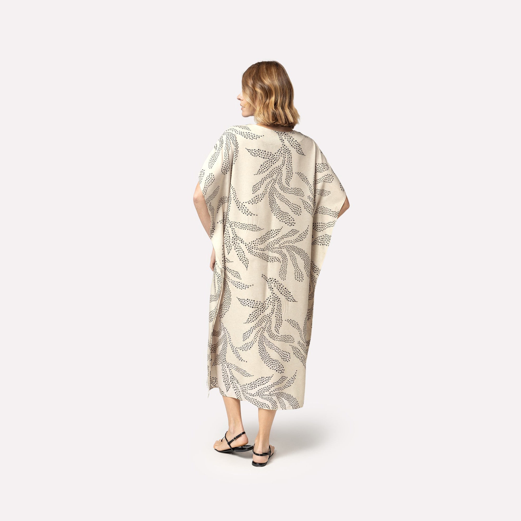 Kaftan Feminino Midi Echo com Fenda