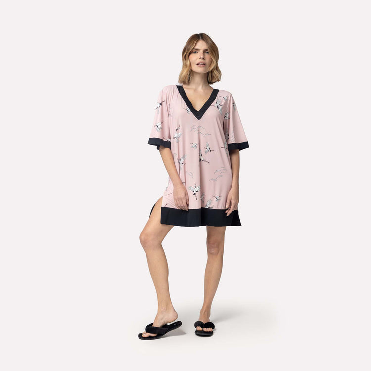 Camisão Feminino Curto Rosa Heron