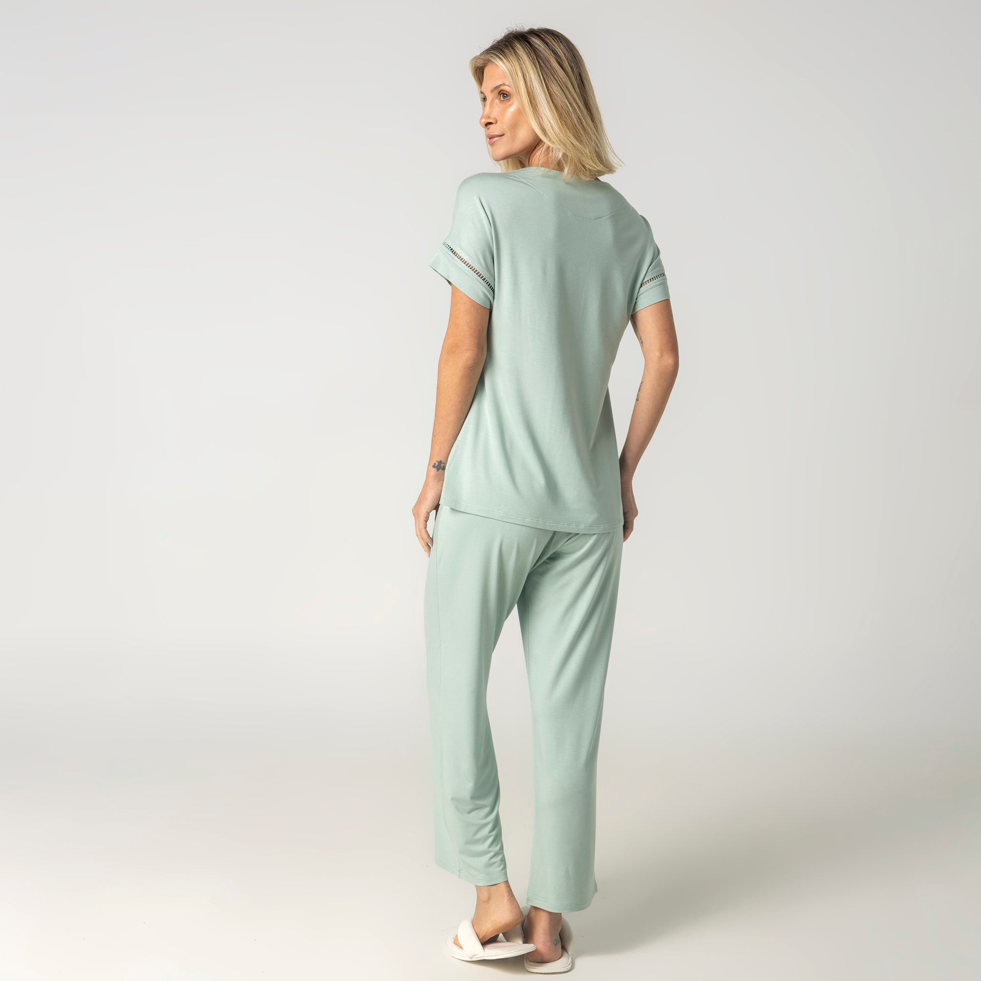 Pijama Feminino Capri Verde Alecrim
