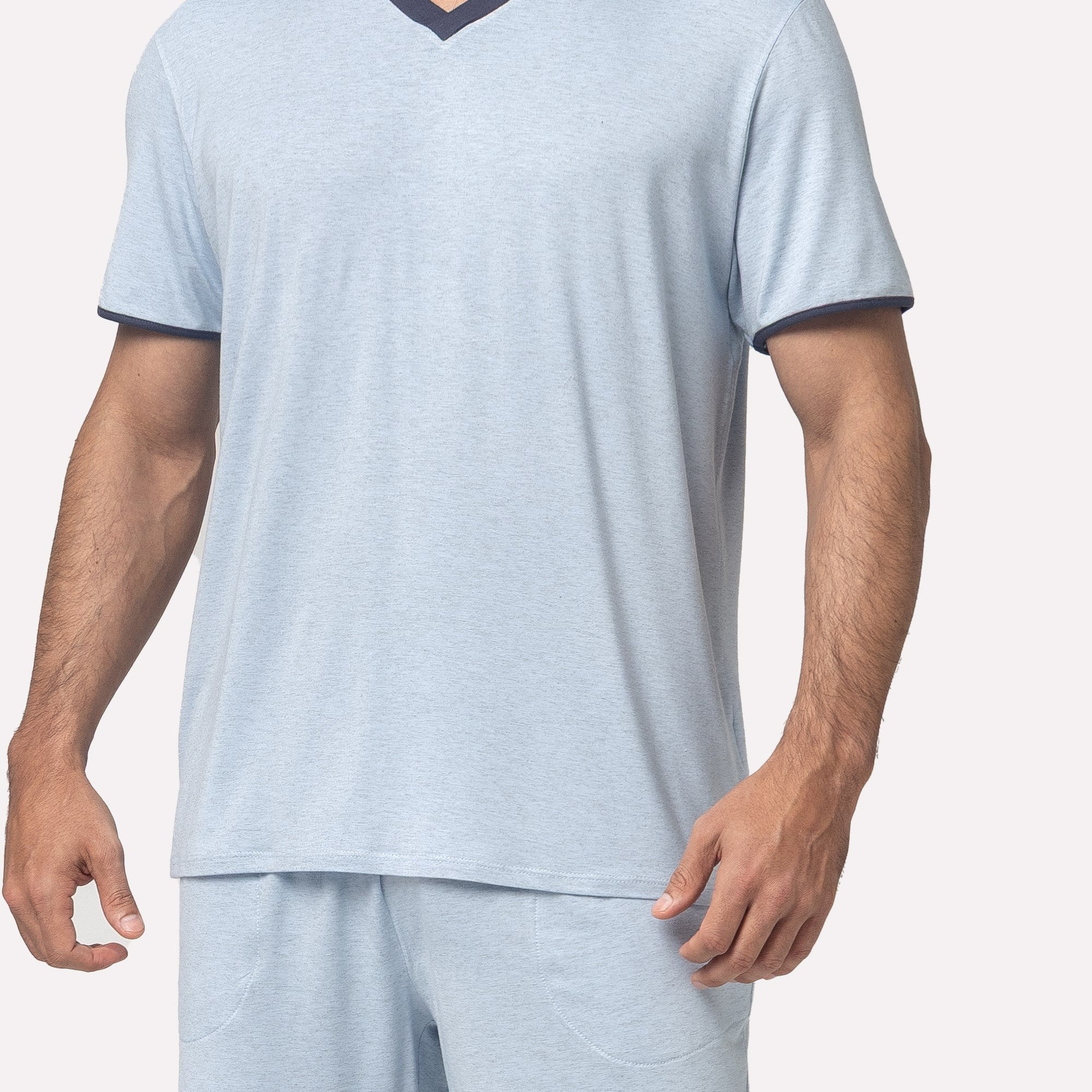 Pijama Masculino Curto Azul Tranquilus