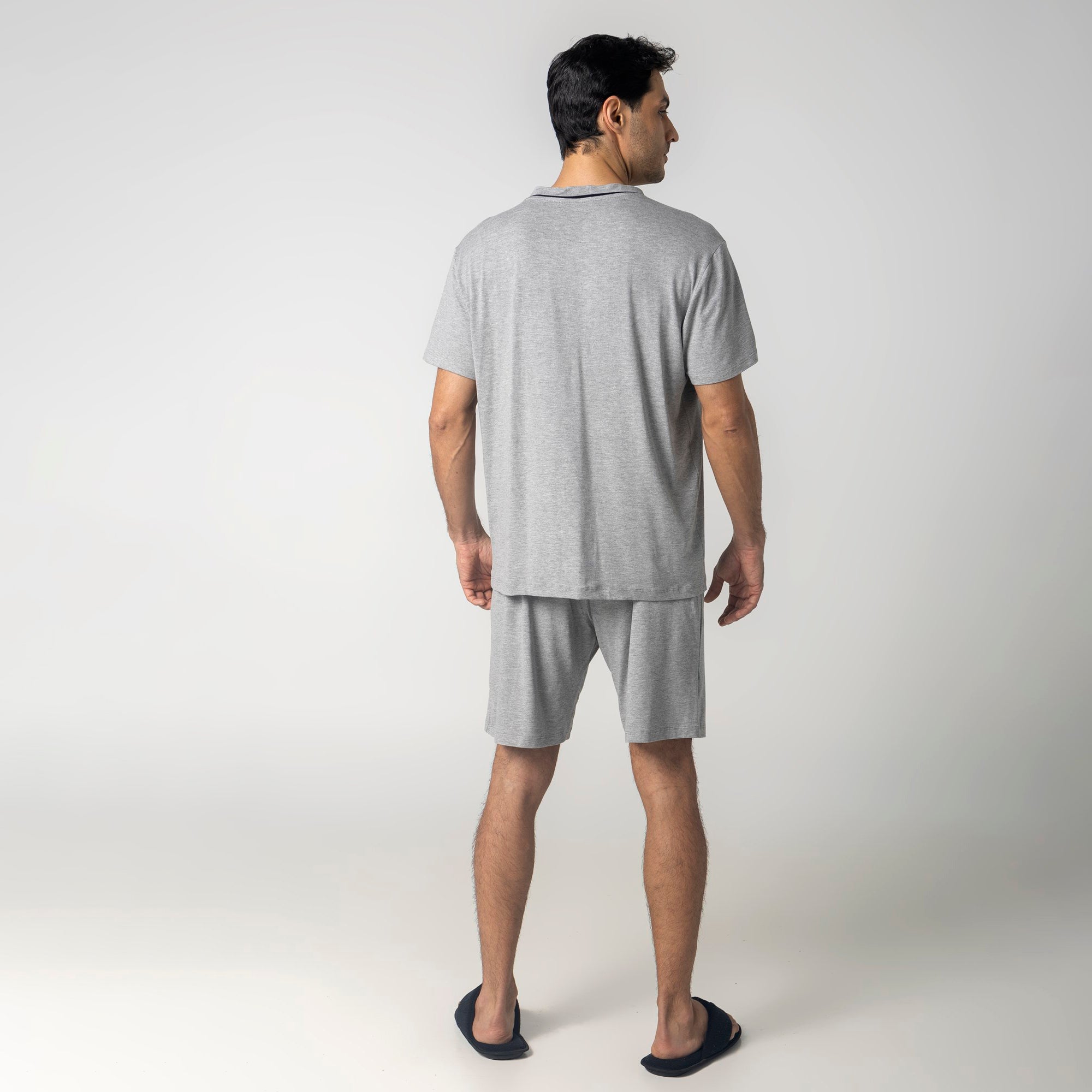Pijama Masculino Curto Aberto Mescla