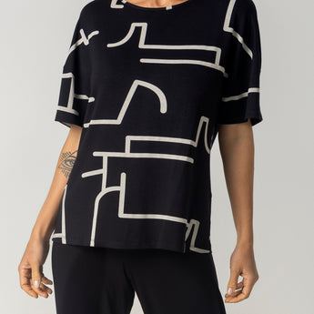 Pijama Feminino Capri Modernique Preto