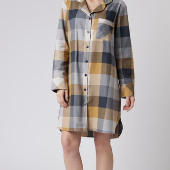 Camisão Feminino Curto Aberto Xadrez