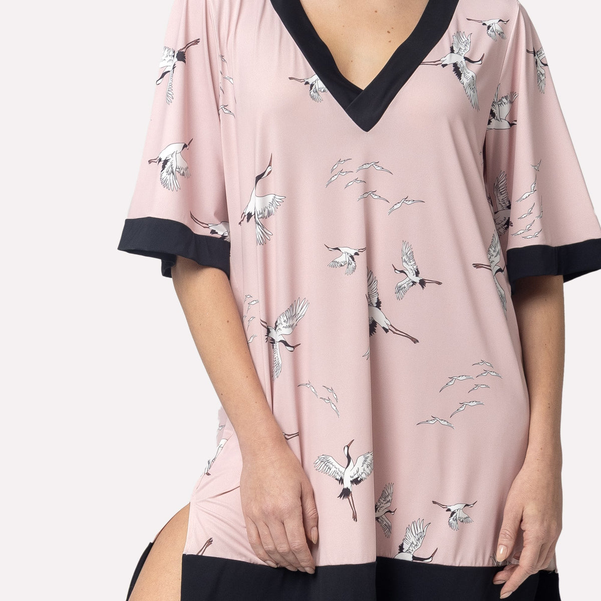Camisão Feminino Curto Rosa Heron