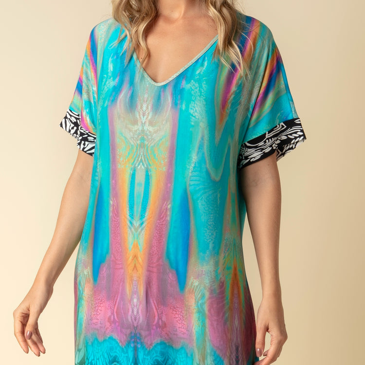 Kaftan Feminino Longo Tie Dye