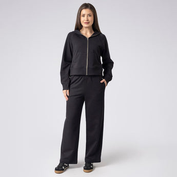 Conjunto Balance Moletom Preto com Zíper