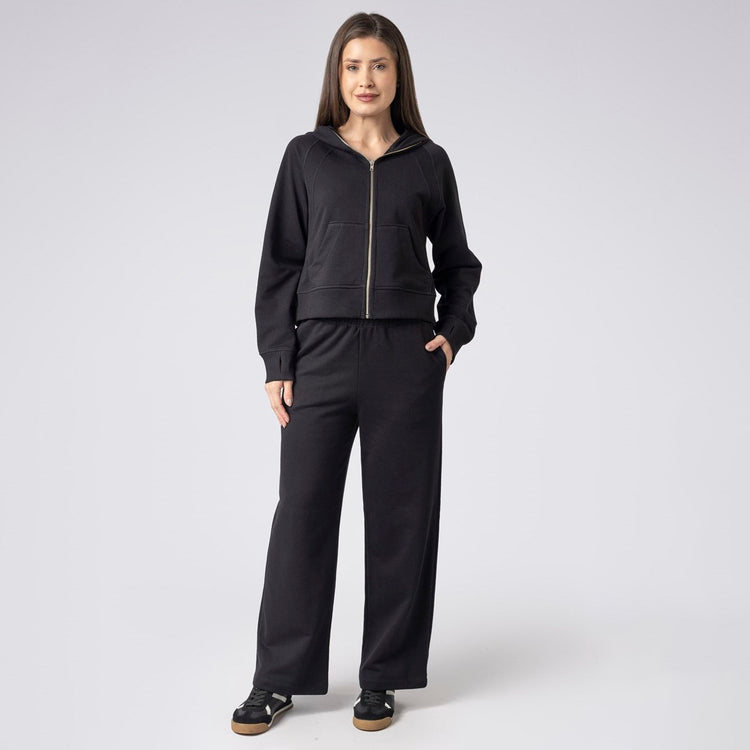 Conjunto Balance Moletom Preto com Zíper
