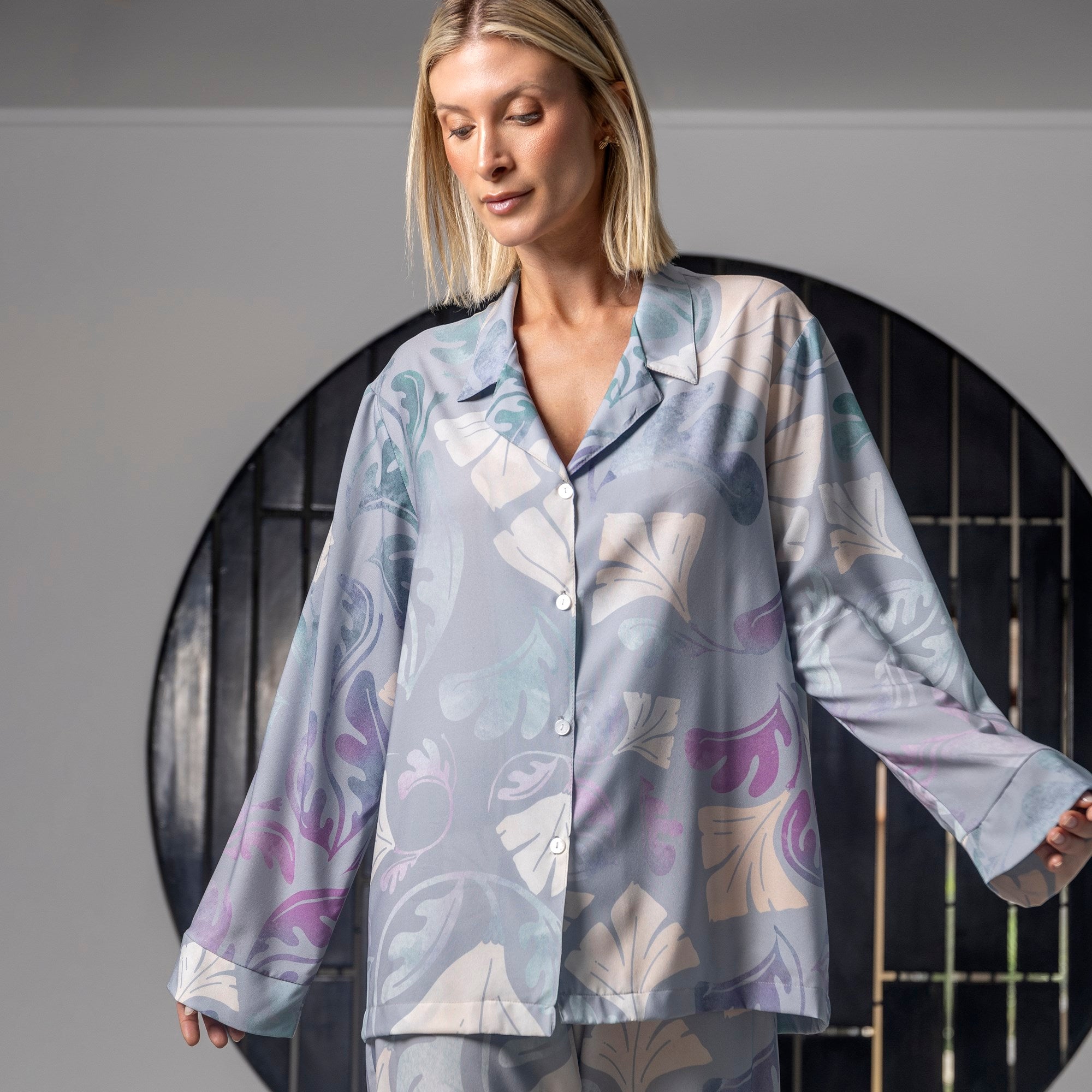 Pijama Feminino Longo Aberto Rainbow