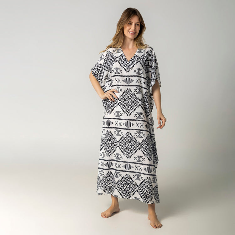 Kaftan Feminino Longo Natori Preto