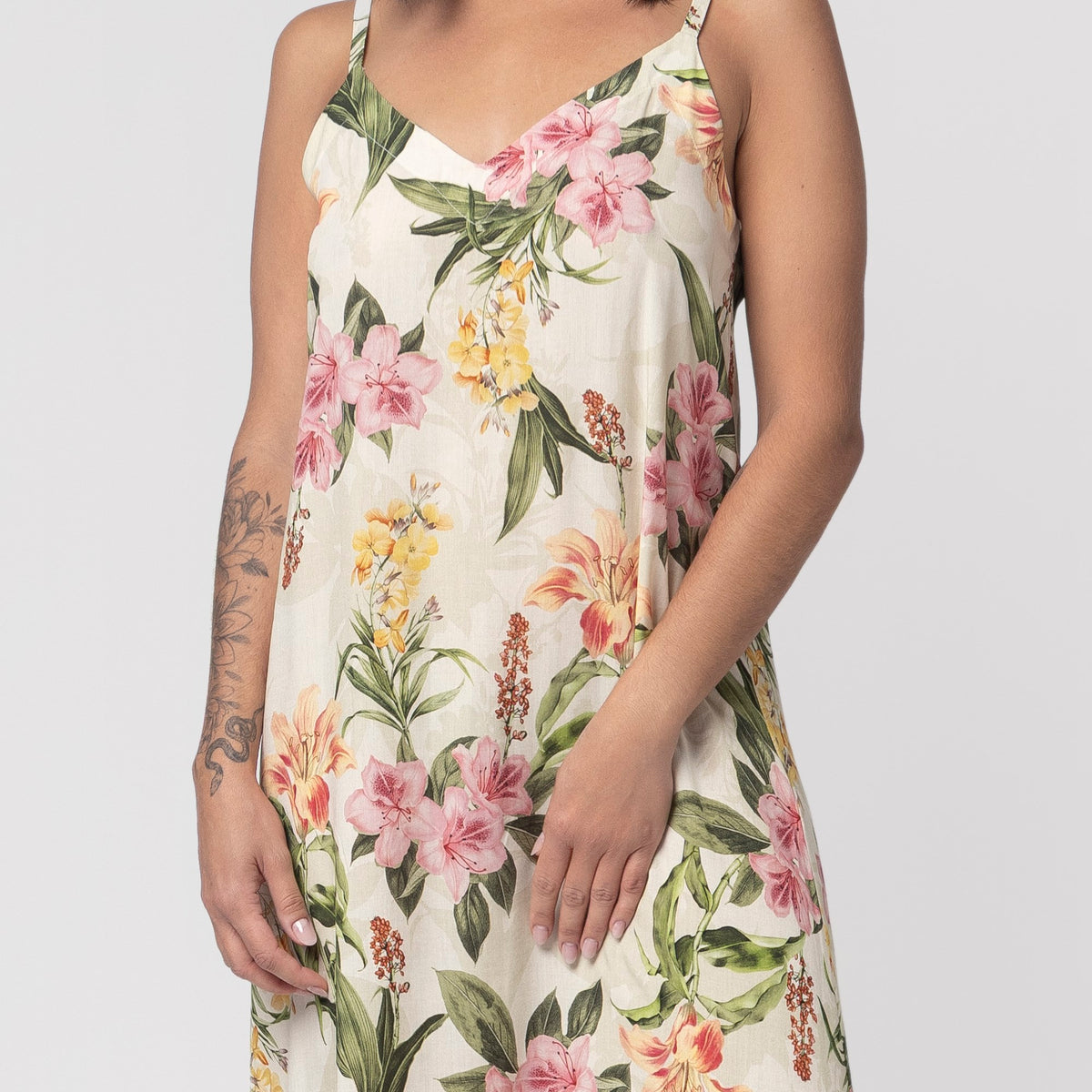 Camisola Regata Midi Eden com Fenda