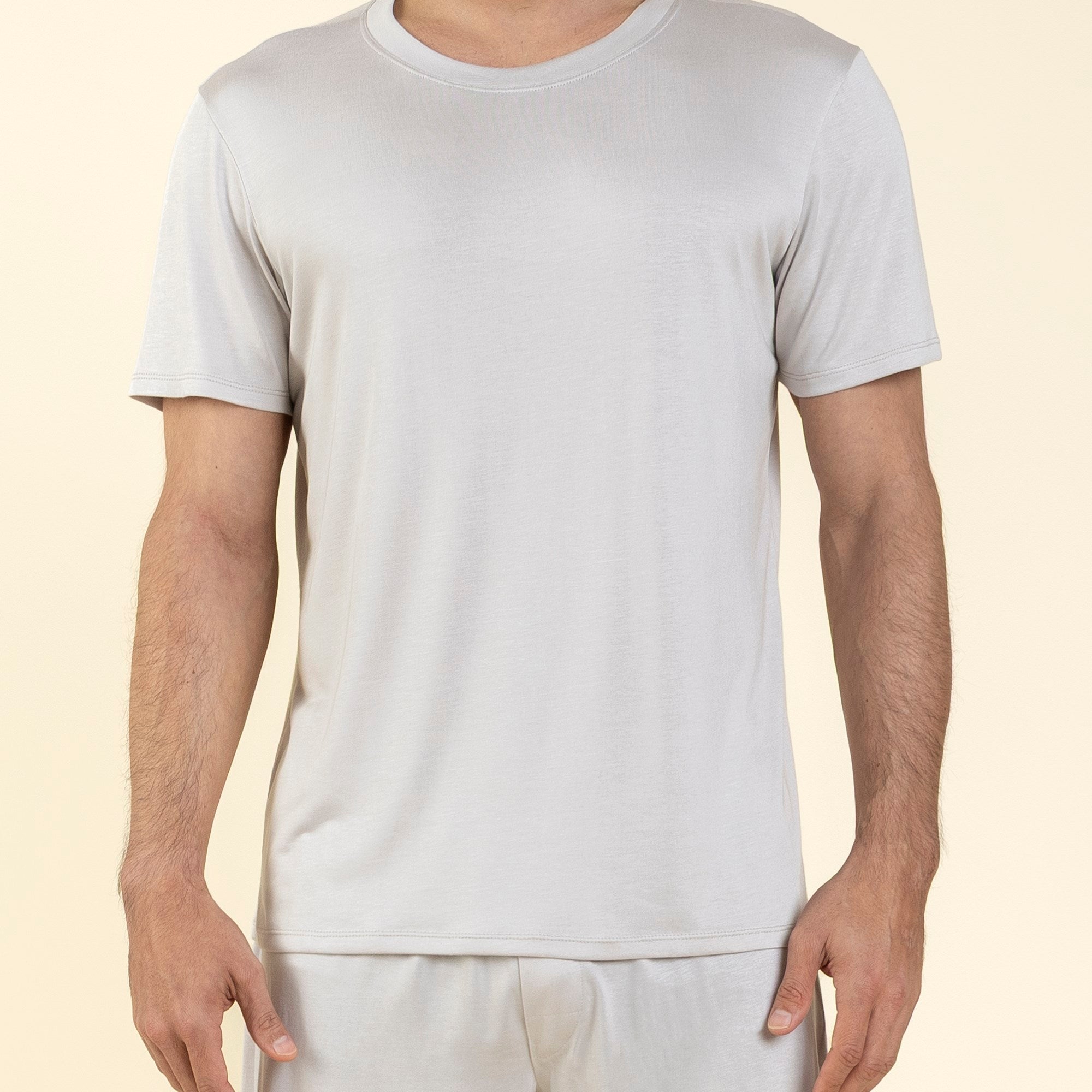 Pijama Masculino Curto Modal Cinza Silver