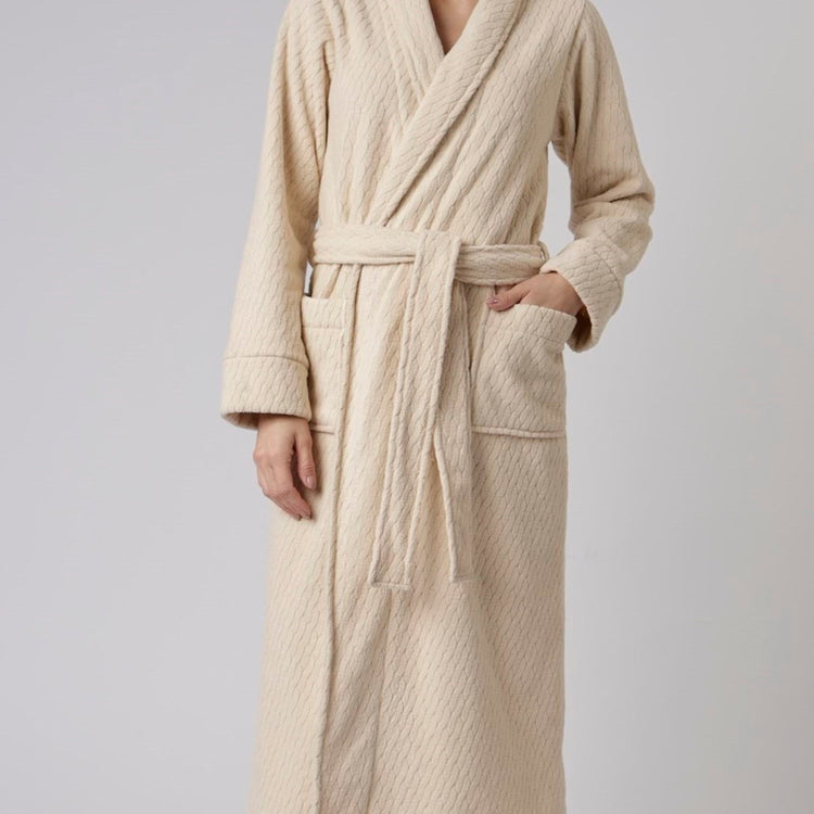 Robe Feminino Longo Soft Creme