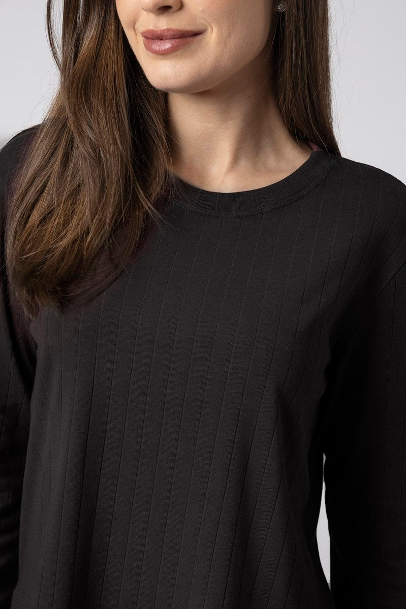 Conjunto Canelado Balance Style Preto