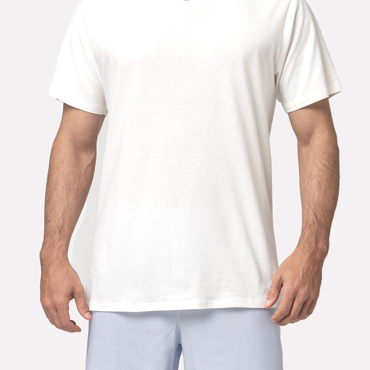 Pijama Masculino Curto Listrado Azul Marinho