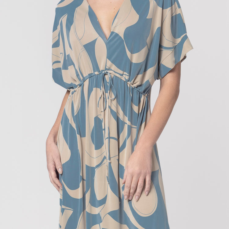 Kaftan Feminino Longo Estampa Flow