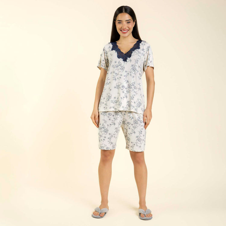 Bermudoll Feminino Blossom Azul Platinum