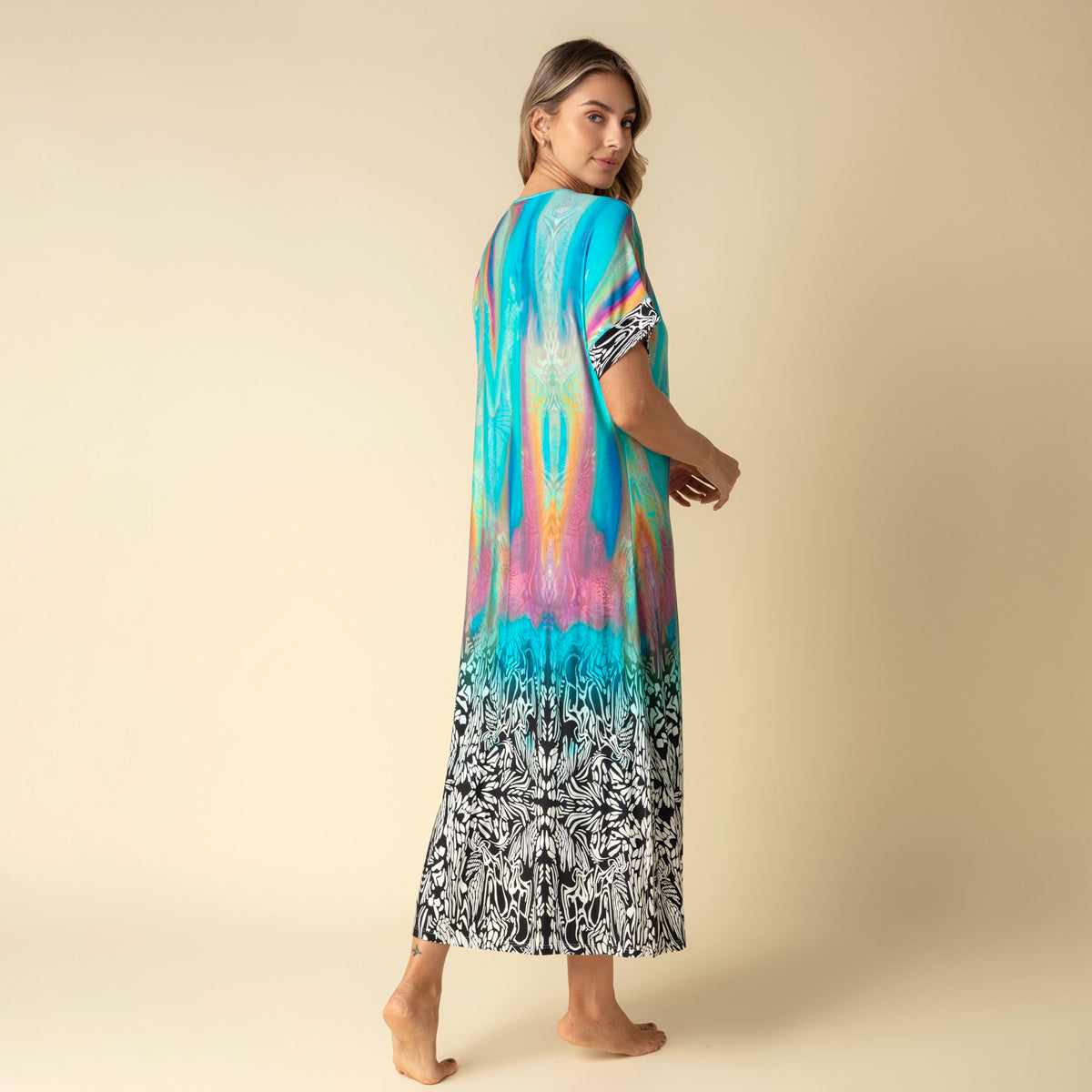Kaftan Feminino Longo Tie Dye