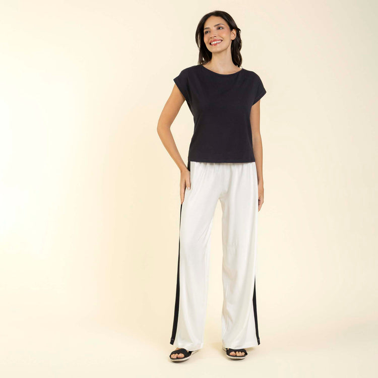 Conjunto Balance Style Preto com Off White