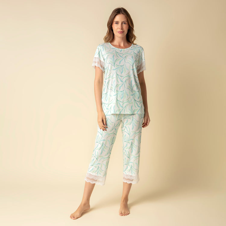 Pijama Feminino Capri Verde Organique