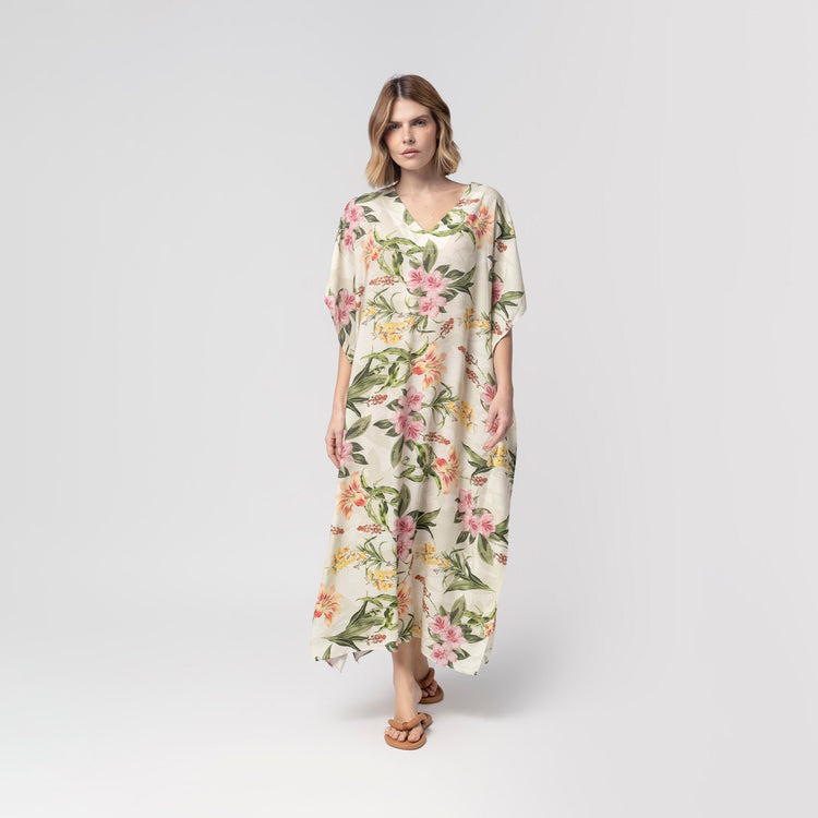 Kaftan Feminino Midi Eden com Fenda