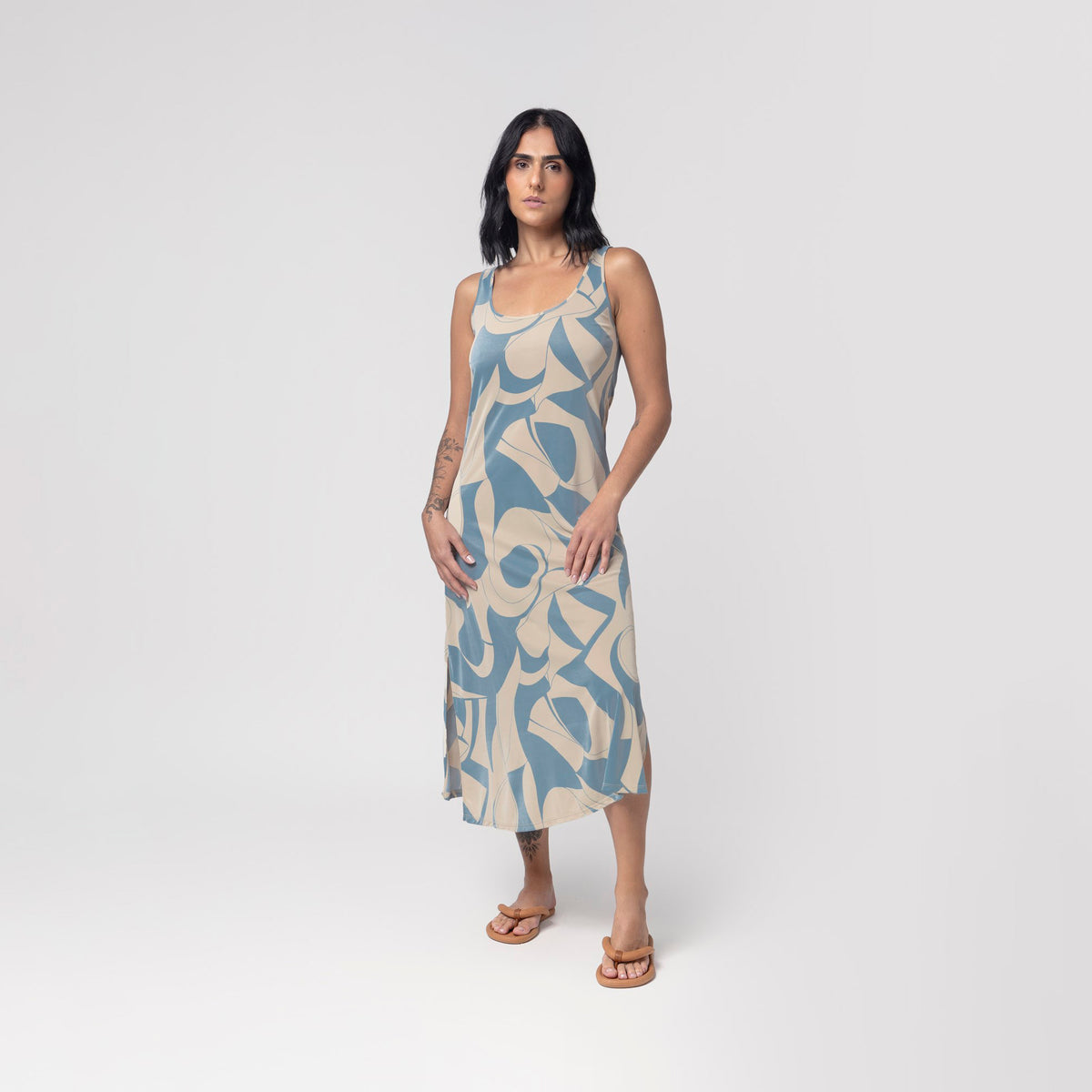 Camisola Regata Midi Estampa Flow