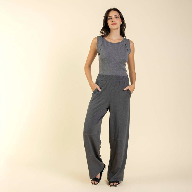 Conjunto Regata Visco Heavy Chumbo com Bolso