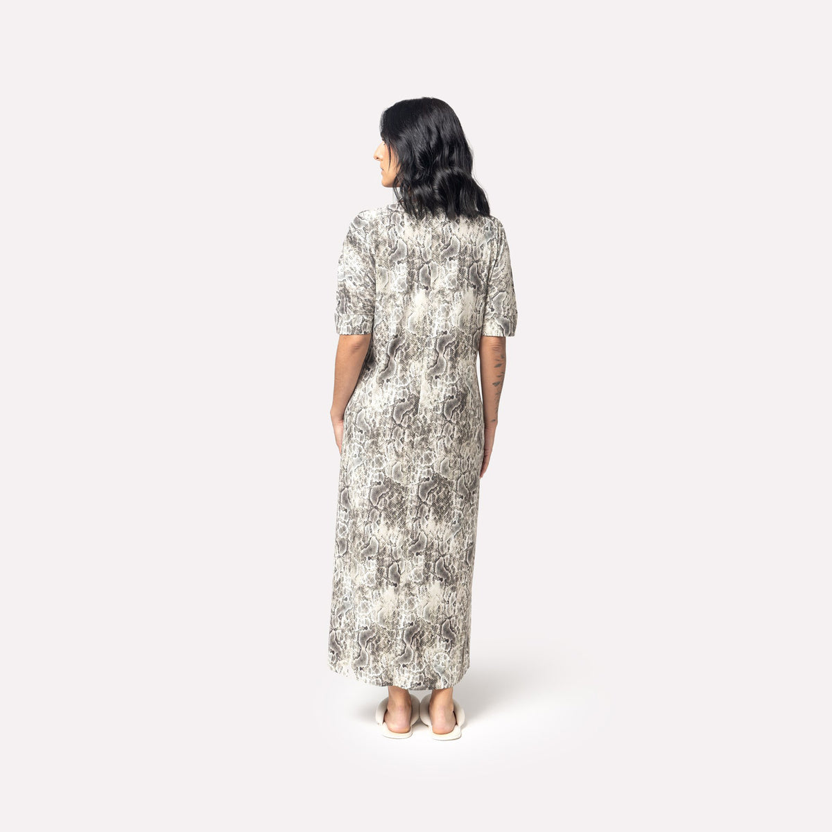 Kaftan Feminino Midi Snake com Bolso