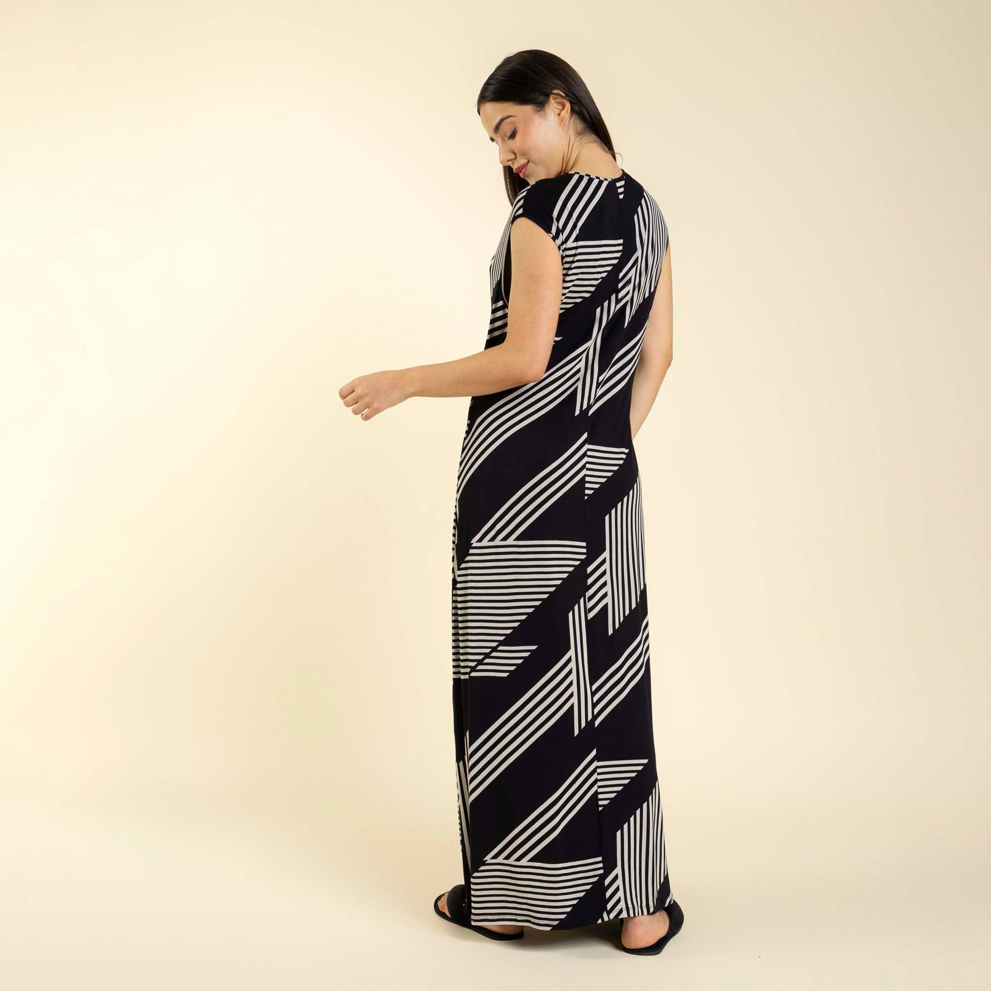 Kaftan Feminino Longo Rongeant Authentic Preto