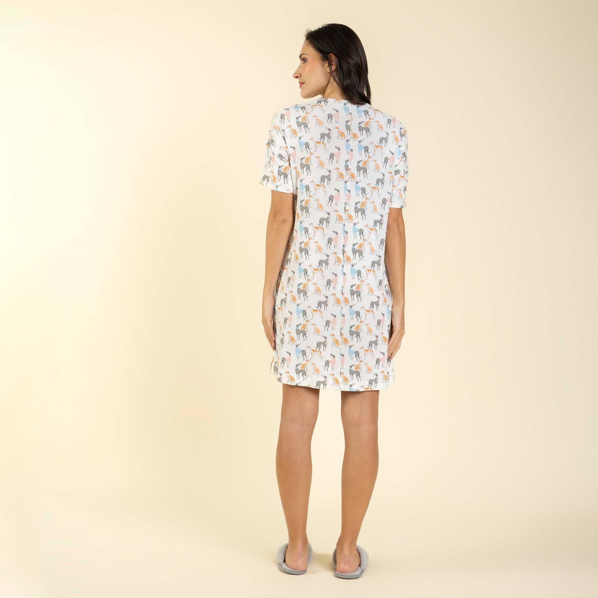 Camisão Feminino Curto Branco Greyhound