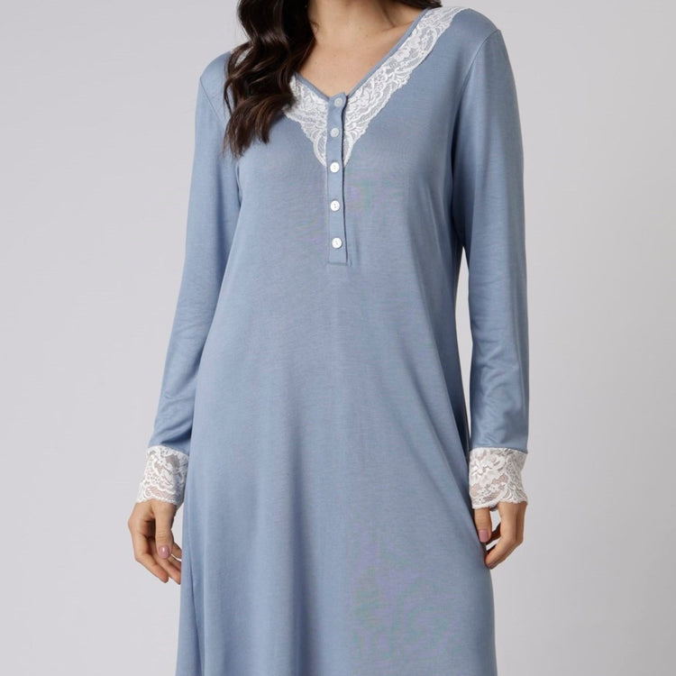 Camisola Manga Longa Gestante Urbano Blue